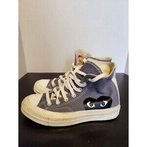 Size 5 - Converse Comme des Garçons PLAY x Chuck 70 High Steel Gray